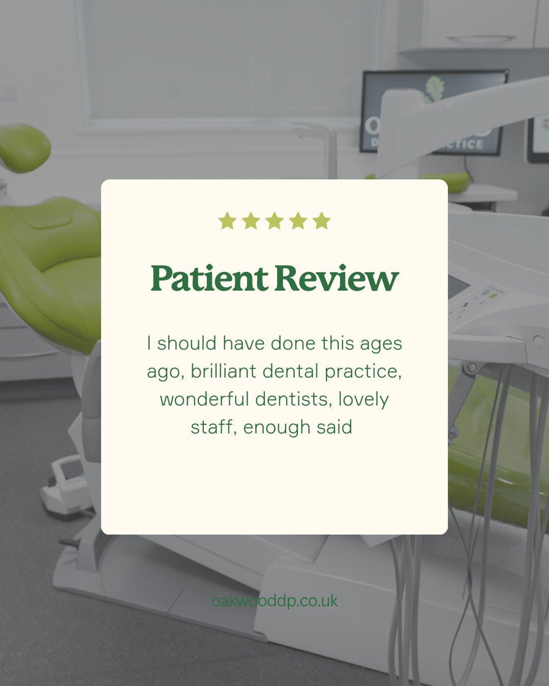 We’re so grateful for every review we receive 🤍🦷
Hearing about your experiences at Oakwood Dental Practice means the world to our team. Your feedback not only brightens our day, but also helps us continue delivering the highest level of care to every patient who walks through our doors.
Thank you for your support, your trust, and your kind words, we truly love hearing what you think! ✨
#PatientFeedback #OakwoodDentalPractice #Grateful #HealthySmiles