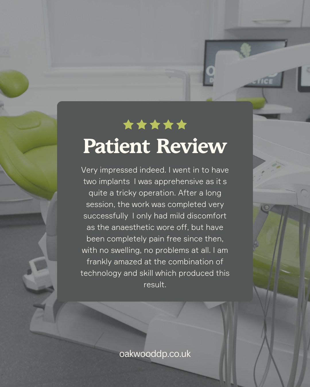 Our patients’ kind words mean everything to us 💚🦷
At Oakwood Dental Practice, we truly value every review, comment, and message we receive. Your feedback helps us grow, improve, and continue providing the warm, personalised care we’re so passionate about.
Thank you for trusting us with your smiles and for taking the time to share your experiences, we love hearing from you! ✨
#PatientReviews #WeLoveFeedback #OakwoodDentalPractice #ThankYou