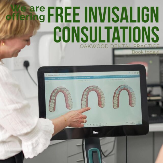 We’re now offering FREE Invisalign consultations at Oakwood Dental Practice!
If you’ve been thinking about transforming your smile, this is the perfect opportunity to find out if Invisalign is right for you, with no cost and no pressure. Grethe, and the team will guide you through your options and create a plan tailored just for you.
Book your free consultation today and take the first step toward the confident smile you deserve! 💚
#FreeConsultation #Invisalign #OakwoodDentalPractice #SmileConfidence