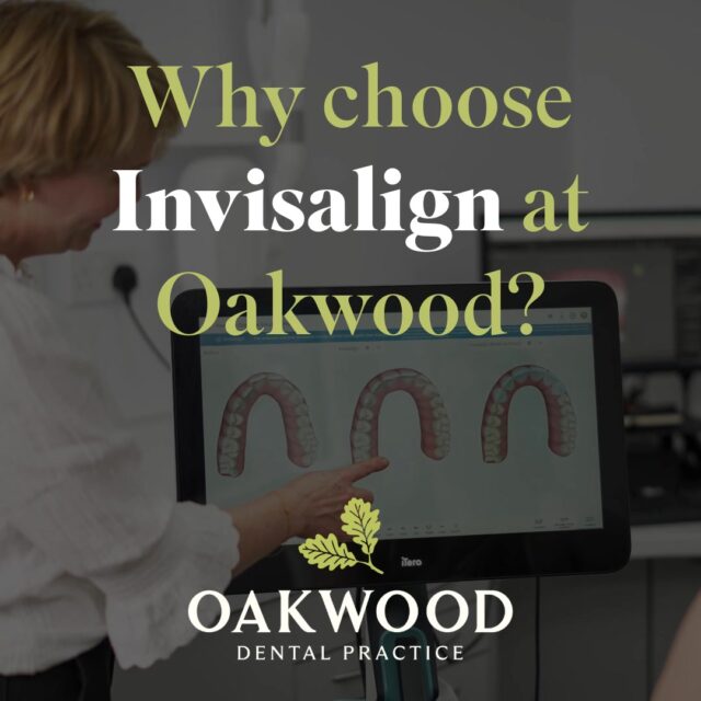 🦷Why choose Invisalign at Oakwood?🦷

Our team are Invisalign specialists, with our Principal Dentist Dr Grethe Louw being a preferred Invisalign provider, as well as completing an additional year-long course in orthodontics to provide the best range of choices for our patients.💚

Invisalign uses transparent aligners to gently move your teeth into place. Treatment time for adults is around 12 months, and you will typically change to a new set of aligners every two weeks. Over time, your teeth will gradually move into position.🦷
