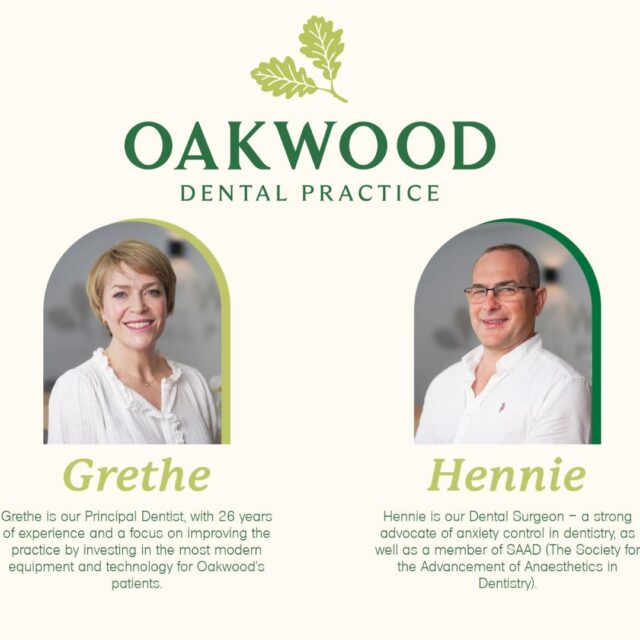 Meet Grethe & Hennie! 👋🦷

The heart of Oakwood Dental Practice. 💙

As the owners of our family-run practice, Grethe and Hennie are passionate about creating a warm, welcoming environment where every patient feels comfortable and cared for.

Their commitment to exceptional dentistry and genuine patient care has helped make Oakwood Dental Practice a place where generations of families trust us with their smiles.

#MeetTheTeam #OakwoodDentalPractice #FamilyRunPractice #PatientCare #YourLocalDentist
