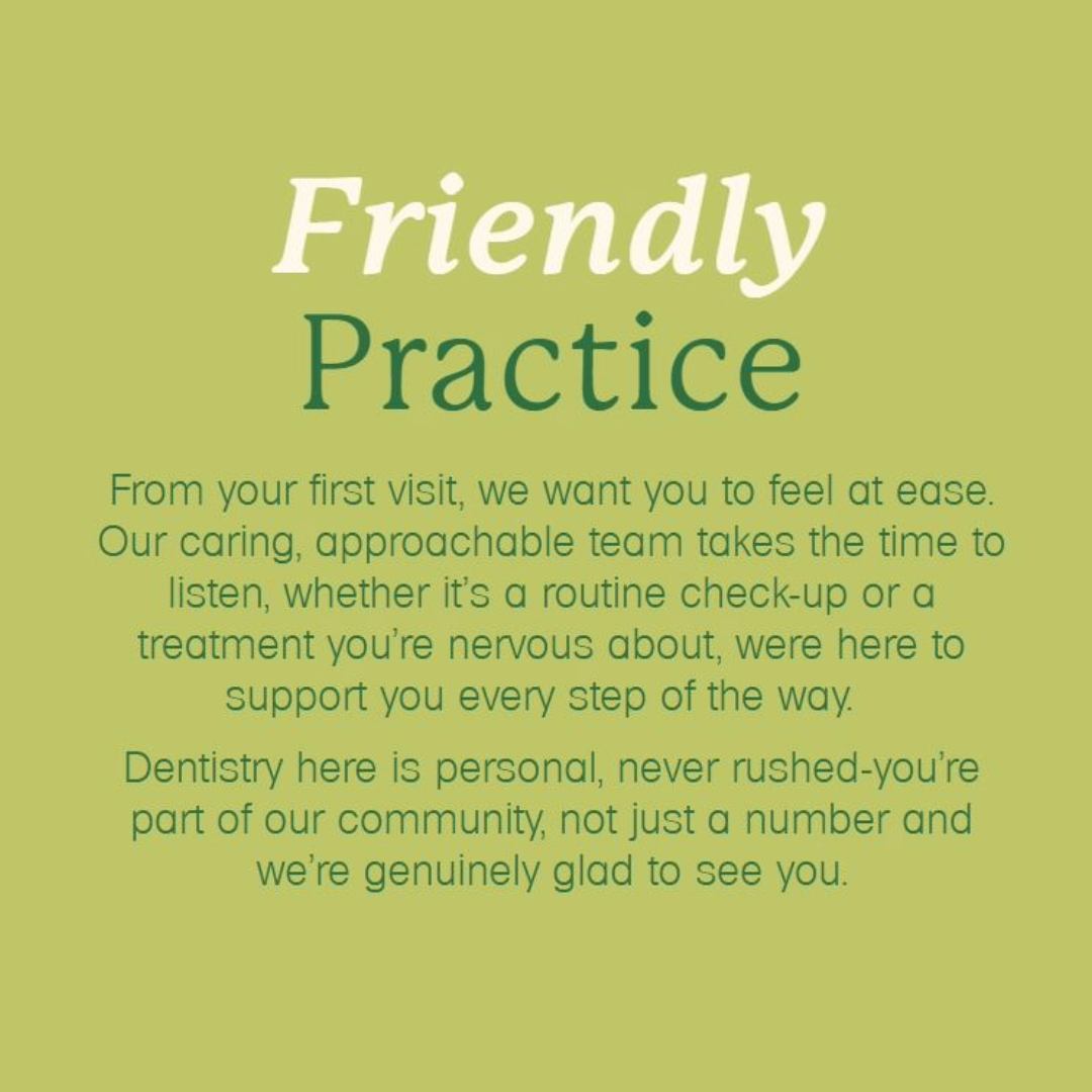 A friendly smile starts before you even sit in the chair. ๐๐ฆท
At Oakwood Dental Practice, we believe every visit should be a positive experience. Our welcoming team is here to help you feel relaxed, listened to, and cared for from the moment you arrive.
Whether you're a long-standing patient or visiting us for the first time, you can expect a warm welcome and dental care you can trust.
We look forward to seeing you soon! ๐
#OakwoodDentalPractice #FriendlyDentist #WelcomingCare #PatientFirst #SmileWithConfidence