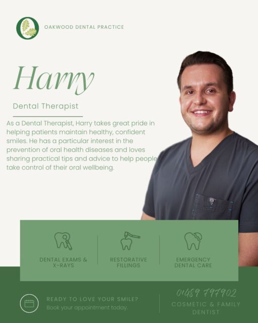 🦷✨ Did you know our Dental Therapist Harry can support you with more than one part of your dental care?
From keeping your smile fresh and healthy to carrying out check-ups and taking X-rays, Harry can help with a whole range of your dental needs! 🪥📸😁
One friendly face, lots of ways to look after your smile 💙
